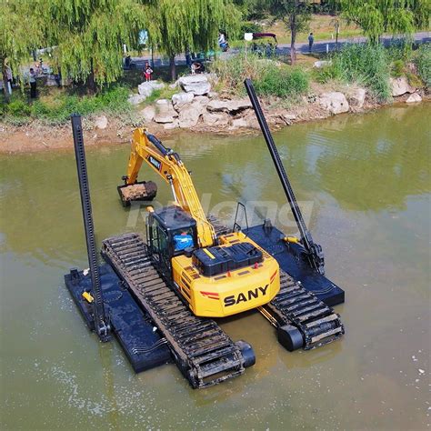 floating mini excavator for sale|swamp buggy excavator.